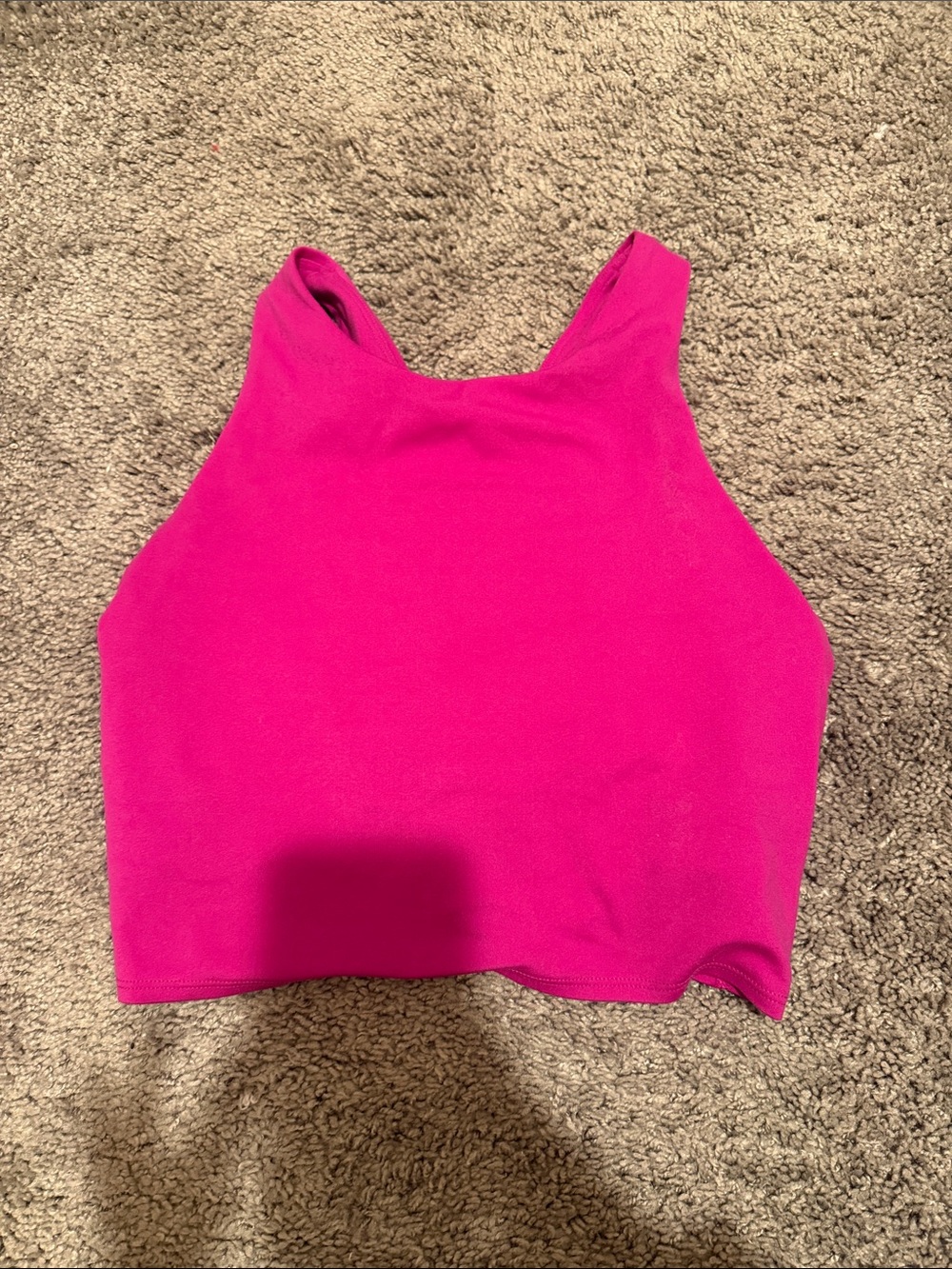 Athleta Conscious Crop D-DD+ Fuchsia Cropped Tank